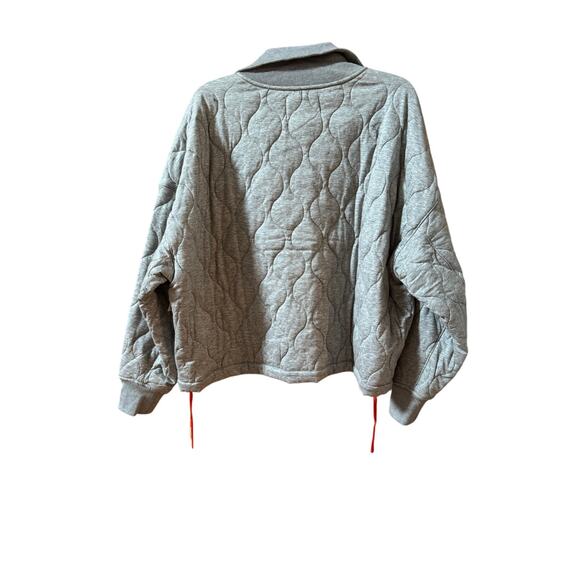Polo Ralph Lauren RLX Oversized Quilted Half-Zip Pullover heather gray (New) - Picture 5 of 5